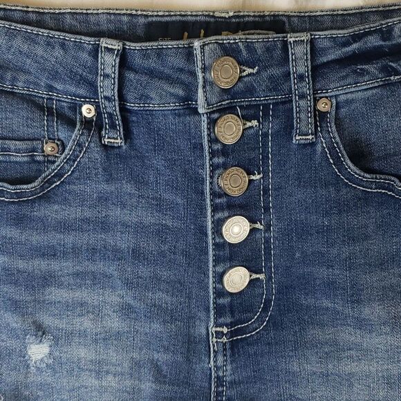 Indigo Rein Women's 26 Cutoff Jeans Shorts - Picture 2 of 10